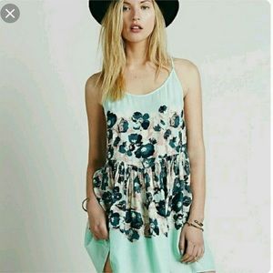 Free People Intimately mint floral dress